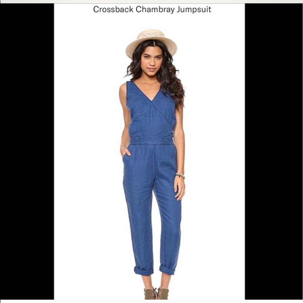 Madewell Crossback chambray jumpsuit